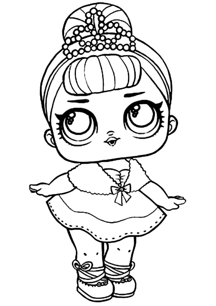 Coloring page Miss Baby Print
